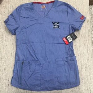 XS Dickies Scrub Top Blue